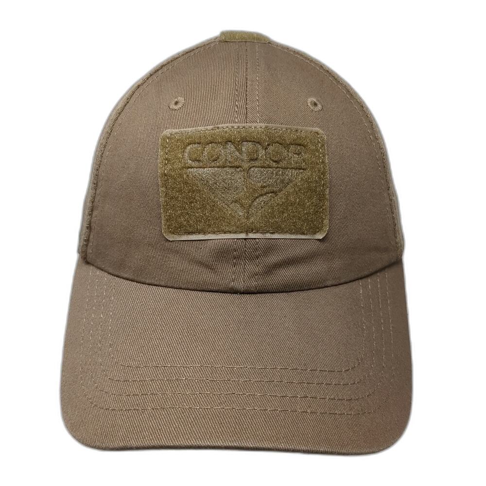 Condor Baseball Cap Brown One Size Tactical Mesh Back Patch Strapback Hat